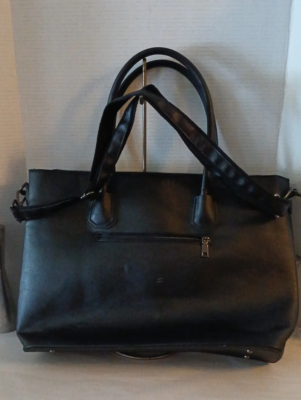 BaiMay Black Laptop Tote Bag for Women's Classic Carry-All